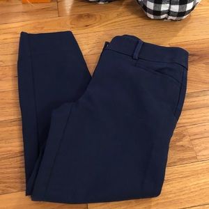 Loft navy ankle pants